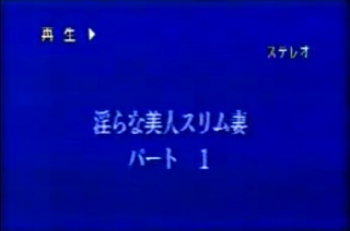 裏ビデオ　淫らな美人スリム妻　パート1　無修正の画像