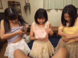 性に目覚めた少女たちがチンポを求めて大暴走…日焼け三姉妹の中出し乱交GIF画像の画像