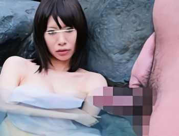 【企画・素人】混浴温泉で巨乳娘にフル勃起したチンポを見せつけてみた結果･･･！直視からのフェラ＆激ピストン濃密セックス！！の画像