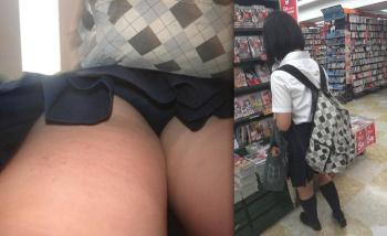 下からjk風娘を見てみるの画像