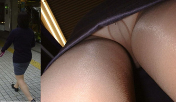 働くお姉さんを下から見てみよう！の画像
