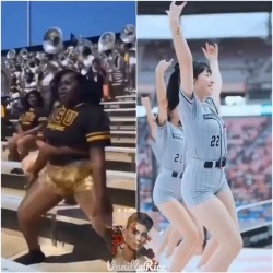 【動画】スタジアムで応援するチアガール　どっちとエッチしたい？の画像