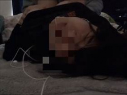 個人撮影　イヤホン推奨！中年変態妊婦のサイレントオホイキ。素人夫婦が撮ったネット投稿動画の画像