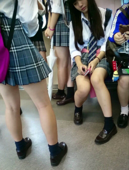 【画像】電車内で女子高生見かけて不審な動き奴ｗｗｗの画像