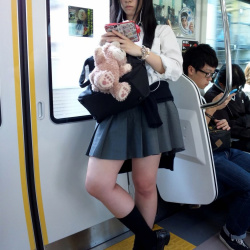 【画像】電車にいる女子高生ってなんか特別感あるよねの画像