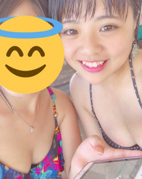 【画像】ＪＫちゃんの発達途中の身体が見られる水着姿がたまらんぜの画像