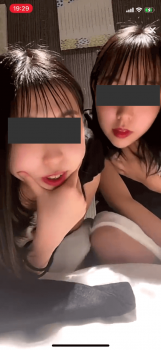 【動画】黒サンタのＪＫちゃん２人がゆるゆるライブ配信♡の画像