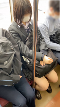 【画像】電車でこういう制服ＪＫが乗り込むとチラ見するキモおじいるよなｗｗの画像