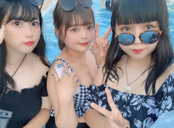 【画像】女子高生の一丁前に水着でえちえちな身体がたまらんばいwwの画像