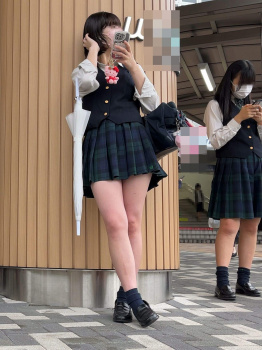 【画像】街にこういう制服女子高生が居るだけで平和って感じよなの画像