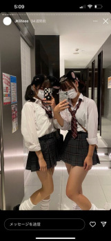 【画像】ニコイチＪＫちゃんってだいたいどっちも可愛いよなの画像