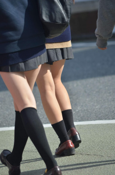 【画像】制服女子高生を見かけたらまずは生足チェックだよなｗｗの画像
