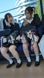【画像】電車で制服ＪＫが目の前に来たこんな状況、お前らどうするよ？ｗｗの画像