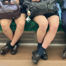 【画像】電車で正面にこんな制服ＪＫが居たら気が気じゃないよなｗｗの画像