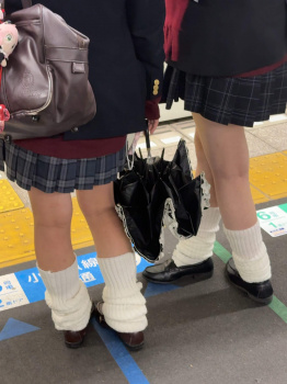 【画像】女子高生のルーズソックスとかいうただエロいだけのアイテムの画像