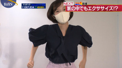 田中瞳　エッチな胸チラ　WBS　２０１００３の画像
