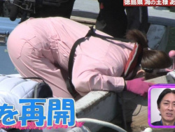 女子アナ「ピンクの作業着ってパンティ透けるよね」250613の画像