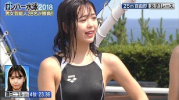 藤田ニコルの競泳水着から透ける乳首　２２０５３０の画像