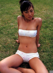 安田美沙子の水着からエッチなマンスジ　２２１１０１の画像