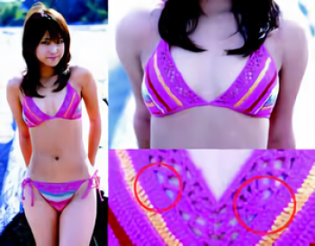 亀井絵里の透ける乳首　２５０４２０の画像