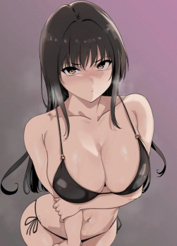 ハプニングで見てしまった生チンが大きくなったところを想像して妄想が捗る女子【短編エロ漫画】の画像