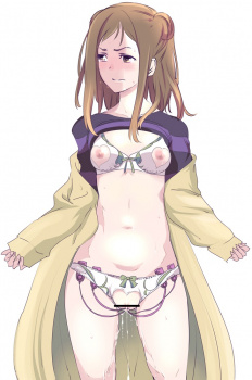 服や下着の中にバイブを仕込んで悶える女の子　その１４の画像
