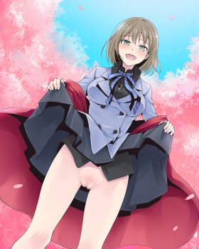 【春一番】きれいな桜とエッチな女の子のコントラスト！　その３の画像
