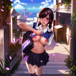ナイショだよ！服を捲っておっぱいやアソコを見せてくれるエッチな女の子！　その１４の画像