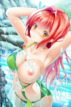 はしゃぎすぎて水着が外れちゃう女の子　その２６の画像