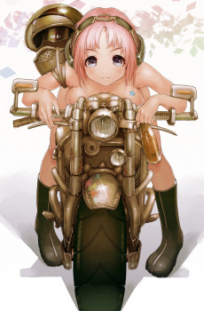 裸にブーツだけ履いてる女の子！の画像