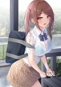 雨で服が透けてエロい姿になった女の子たちが発生中！　その１７の画像