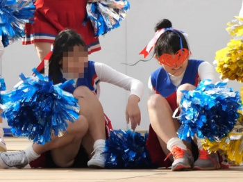 【Pcolle】黒インナーなJKチアの4K動画+キャプ画31枚:激カワJKの黒アンスコ4kチアの画像