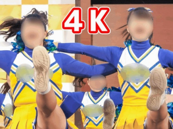 スタンツ多めの美人JDチア演技！ アイドル級の笑顔なチア(4K)：すぽチァンの画像