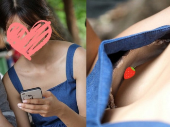 細身なティーン女子の乳首を超高画質映像で望む至高の7分10秒間(胸ちら動画 No.121:munech)の画像