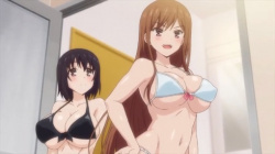 【エロアニメ動画】幼なじみの巨乳ＪＫ姉妹と一緒にお風呂に入っちゃうの画像
