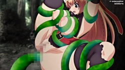 【エロアニメ動画】森の中で用を足していたシーラ姫がスライムに襲われるの画像