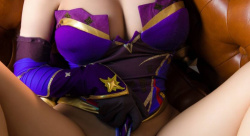 原神のエロいコスプレ Vol.13 モナのみ3の画像