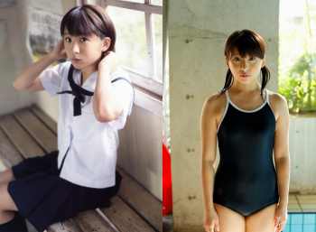 福田花音 アンジュルム時代の水着&制服エロ画像178枚!の画像