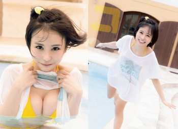 パピコ Gカップボインのキュートな水着ほかエロ画像100枚!の画像