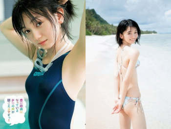 熊澤風花 スレンダーでキュートな水着グラビアエロ画像180枚！の画像