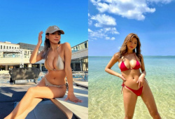 葉月あや Hカップボインの水着グラビア画像313枚！の画像