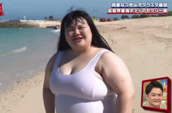 【朗報】地上波で乳首ビンビンの水着の爆乳女が映るの画像