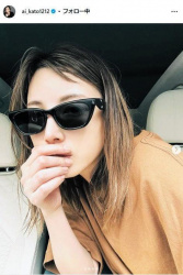 女優 加藤あい　綺麗ママのオフ姿に騒然「２０代に見える」「ウルトラ綺麗」「うっ…かわいい」の画像