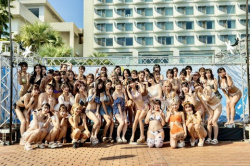 超人気AV女優さん「プール撮影会」に大挙参戦。 グラビアアイドル達に格の違いを見せつけるの画像