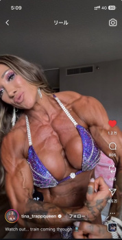 巨乳ムキムキ女の子、セクシーすぎると話題に︎?︎?の画像
