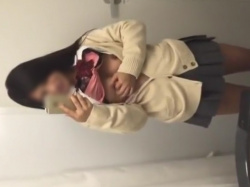 【盗撮動画】隠れ巨乳のギャルJeKが個室トイレでエロイプするこの動画、もう何度目かだけどエロい乳してるよな...の画像