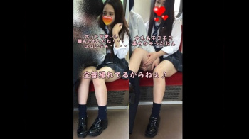 【茹茹たまご(生生たまご 作品】【音声付き完全版】河北麻友○似のJ○ 電車カップルに制裁。対面から。【JK対面盗撮】の画像