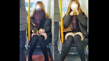 【パンチラ盗撮】【voyeur】撮影バレ!エロ女神さまのサービスショット 見せつけパンティの画像