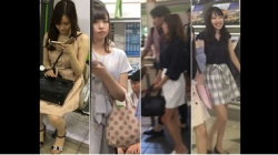 【パンチラ盗撮】【絶対的美少女ハンター】美少女JD4人！白石麻衣似バイオリニスト、エロギャル他全員ピンクパンティーの画像