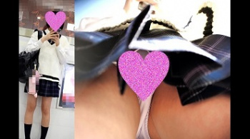 【パンチラ盗撮】【いかめしボーイ】第二話顔出しJK制服!スタイル抜群清楚系美女のフロント撮りに成功!の画像